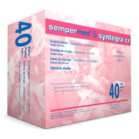 Sempermed USA - Sempermed Syntegra CR - SCR650 - Surgical Glove Sempermed Syntegra Cr Size 6.5 Sterile Polyisoprene Standard Cuff Length Fully Textured Ivory Not Chemo Approved