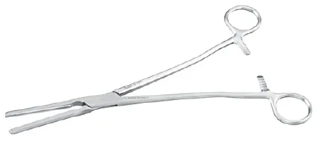 Integra Lifesciences - Miltex - 30-1908 - Obstetrical Forceps Miltex 12 Inch Length Or Grade German Stainless Steel Nonsterile Ratchet Lock Finger Ring Handle Straight Serrated Tips