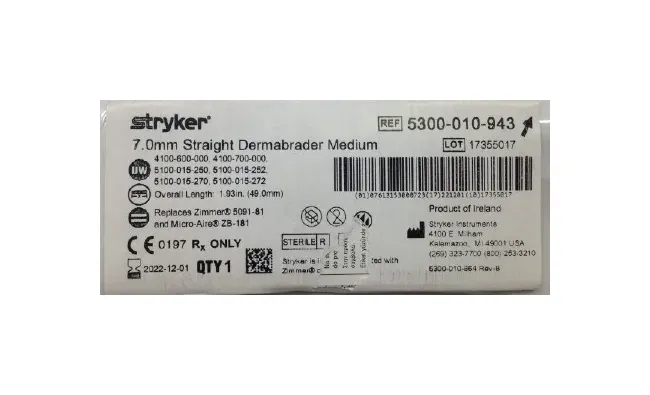 STRYKER - 5300-010-943 - Stryker 7.0mm Straight Demabrader Medium