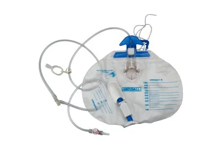 Cardinal - Dover - 6510- - Urinary Drain Bag Dover Anti-reflux Valve Sterile 1000 Ml Plastic
