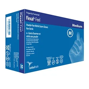 Flexal - Cardinal Health - 88TT20XS - Feel Powder-Free Nitrile Exam Gloves