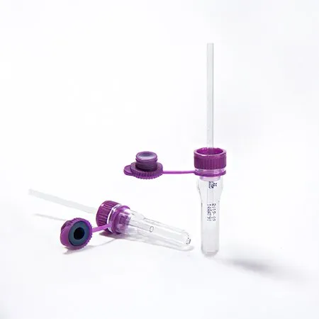 ASP Global - 077056 - SAFE T FILL Safe T Fill Capillary Blood Collection Tube Whole Blood Tube K2 EDTA Additive 10.8 X 46.6 mm 200 µL Purple Self Sealing Plug Plastic Tube