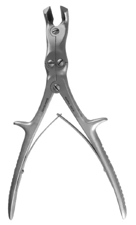 Integra Lifesciences - MeisterHand - MH25-396 - Bone Cutting Forceps Meisterhand Stille-horsley 10-1/2 Inch Length Surgical Grade German Stainless Steel Nonsterile Nonlocking Plier Handle With Spring Angled