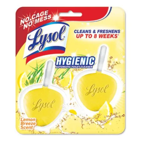 LYSOL Brand - RAC-83723 - Hygienic Automatic Toilet Bowl Cleaner, Lemon Breeze, 2/pack