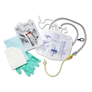 Medline - DYND11003 - Silicone-Elastomer Coated Closed System Foley Catheter Tray 16 Fr 10 cc