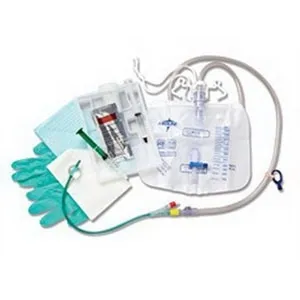 Medline - DYND140216 - Silvertouch 100% Silicone Closed System Foley Catheter Tray 16 Fr 5 cc