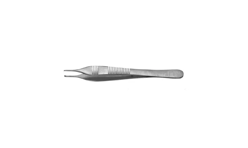 Integra Lifesciences - Padgett - PM-6127 - Tissue Forceps Padgett Adson 4-3/4 Inch Length Surgical Grade Stainless Steel Nonsterile Nonlocking Narrow Thumb Handle Straight Delicate, 1 X 2 Teeth