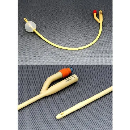 Amsino - AMSure - AS41014 -   2 Way Silicone Coated Foley Catheter 14 fr 5 cc, Reinforced Tip, Sterile