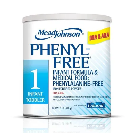 Mead Johnson - Phenyl-Free 1 - 892601 - Phenyl Free 1 Infant Formula Phenyl Free 1 1 lb. Can Powder Iron Phenylketonuria (PKU)