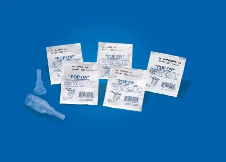 Bard Rochester - Pop-On - 32102 - Bard Pop On Male External Catheter Pop on Self adhesive Strip Silicone Medium