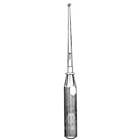 Sklar - 40-8132 - Cone Ring Curette Sklar 9 Inch Length Round Knurled Handle Size 3 Tip Straight Cone Ring Tip
