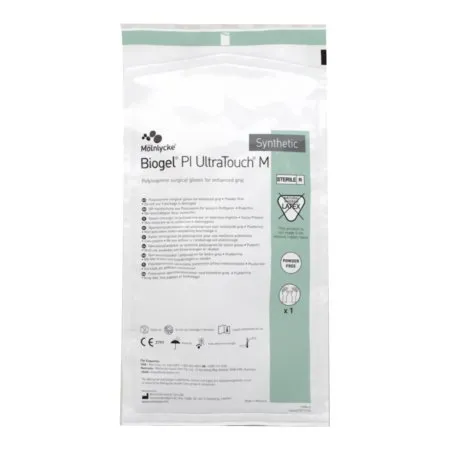 Molnlycke - Biogel PI UltraTouch M - 42655 - Surgical Glove Biogel PI UltraTouch M Size 5.5 Sterile Polyisoprene Standard Cuff Length Micro-Textured Straw Not Chemo Approved