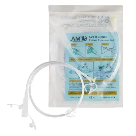 Applied Medical Technology - Mini ONE - 8-2422 - Applied Medical Technologies  Right Angle Connector with Y Port Adapter  24 Inch  Clear