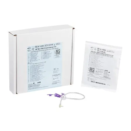 Applied Medical Technology - Mini ONE - 8-1255 - Applied Medical Technologies  Right Angle Connector with Y Port Adapter  12 Inch  Purple