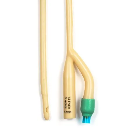 Dynarex - From: 4934 To: 4962 - Foley Catheter 2 Way Standard Tip 5 cc Balloon 14 Fr. Silicone Coated Latex