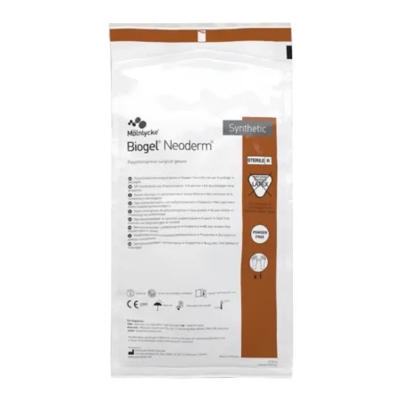 Molnlycke - Biogel NeoDerm - 42985 - Surgical Glove Biogel NeoDerm Size 8.5 Sterile Polyisoprene Standard Cuff Length Micro-Textured Light Brown Not Chemo Approved