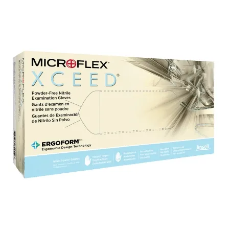 Microflex Medical - XCEED - XC-310-XL - Exam Glove Xceed X-large Nonsterile Nitrile Standard Cuff Length Textured Fingertips Blue Not Rated