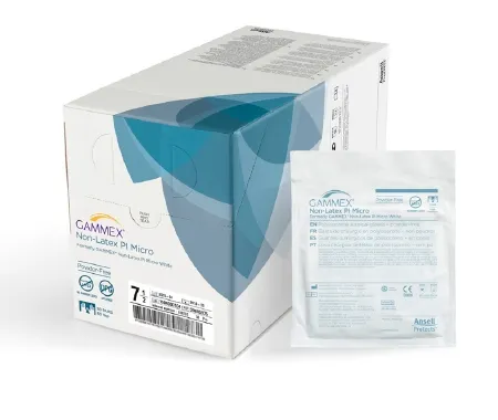 Ansell - GAMMEX Non-Latex PI Micro - 20685990 - Surgical Glove Gammex Non-latex Pi Micro Size 9 Sterile Polyisoprene Standard Cuff Length Micro-textured White Chemo Tested
