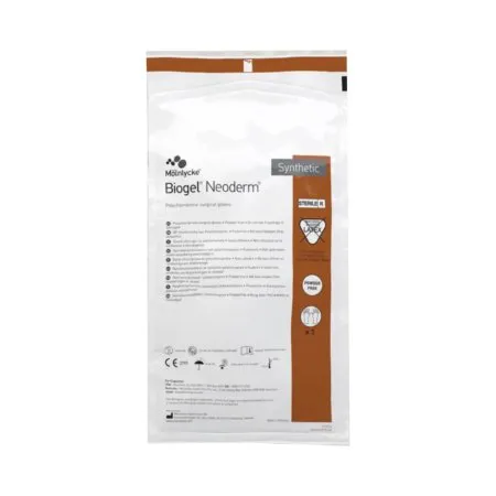 Molnlycke - Biogel NeoDerm - 42970 - Surgical Glove Biogel NeoDerm Size 7 Sterile Polyisoprene Standard Cuff Length Micro-Textured Light Brown Not Chemo Approved
