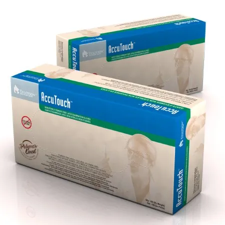 Dynarex - AccuTouch - 6625 - Exam Glove Accutouch X-large Nonsterile Latex Standard Cuff Length Smooth Ivory Not Rated