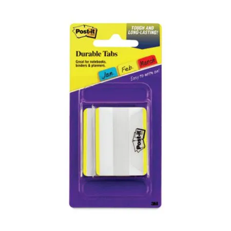 Post-it Tabs - MMM-686F50YW - Lined Tabs, 1/5-cut, Yellow, 2 Wide, 50/pack