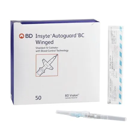 BD Becton Dickinson - Insyte Autoguard BC - 382623 -  Peripheral IV Catheter  22 Gauge 1 Inch Button Retracting Safety Needle