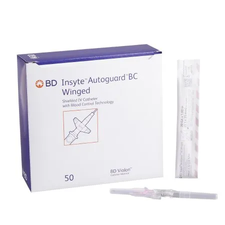BD Becton Dickinson - Insyte Autoguard BC - 382633 -  Peripheral IV Catheter  20 Gauge 1 Inch Button Retracting Safety Needle