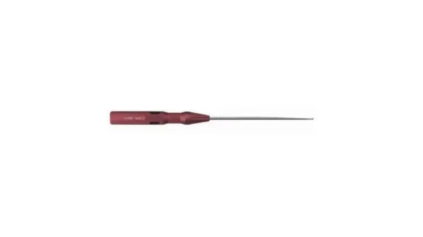V. Mueller - Chroma-Line - U-2192 - Micro Spinal Curette Chroma-Line 9-1/4 Inch Length Round Handle Size 0000 Tip Angled Oval Cup Tip