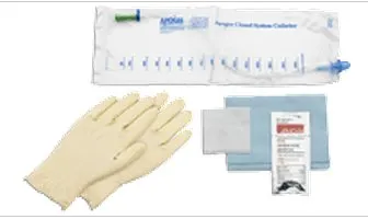 Hollister - Apogee - B16FB -  Intermittent Catheter Tray  Closed System / Firm Tip 16 Fr. Without Balloon