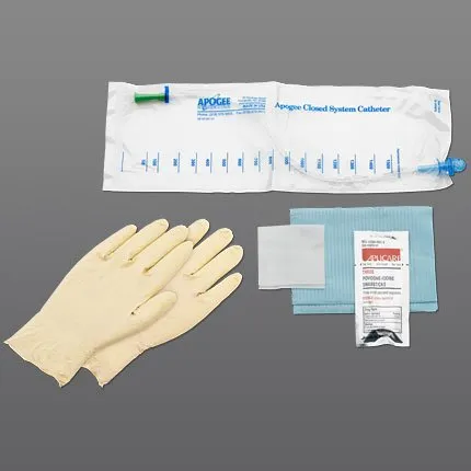 Hollister - Apogee Plus - B8FB -  Intermittent Catheter Tray  Closed System 8 Fr. Without Balloon