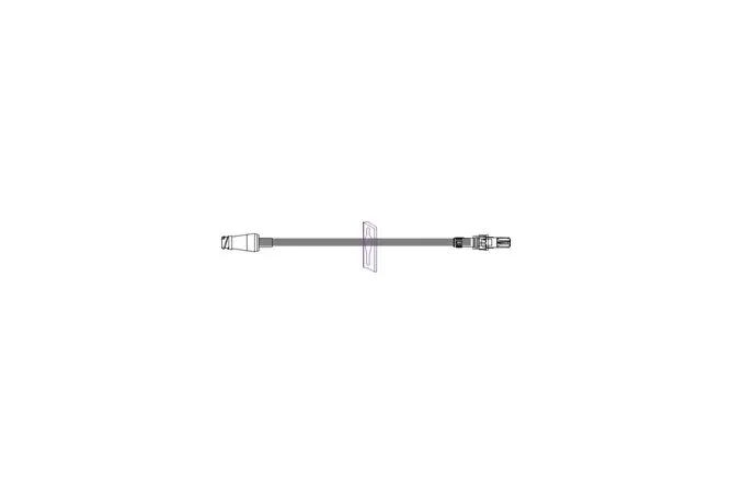 Icu Medical - MC33131 - IV Extension Set Needle-Free Port 7 Inch Tubing
