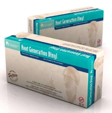 Dynarex - Next Generation Vinyl - From: 6823 To: 6824 -  Exam Glove  Large NonSterile Stretch Vinyl Standard Cuff Length Smooth Ivory Not Rated