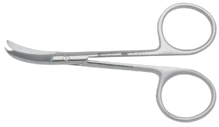 Integra Lifesciences - Padgett - PM-6751 - Stitch Scissors Padgett Spencer 3-1/2 Inch Length Surgical Grade Stainless Steel Nonsterile Finger Ring Handle Curved Blade Blunt Tip / Blunt Tip