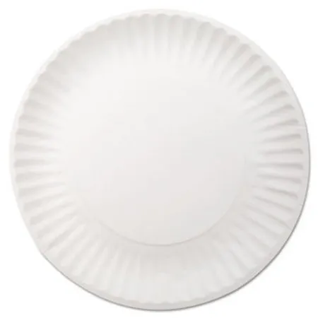 Lagasse - Dixie - DXEWNP9OD -  Plate  White Single Use Paper 9 Inch Diameter