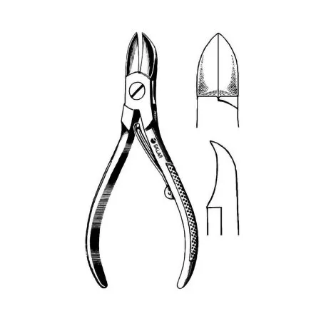 Sklar - Econo - 96-2666 -  Nail Nipper  Straight Concave Jaw 4 1/2 Inch Length Pakistan Stainless Steel