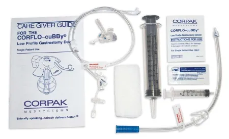 Avanos Medical - CORFLO-cuBBy - 35-2030 - Low Profile Gastrostomy Device Kit CORFLO-cuBBy 20 Fr. 3.0 cm Tube Polyurethane Sterile