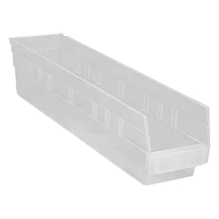 Uline - S-16295 - Shelf Bin Uline Clear Plastic 4 X 4-1/8 X 17-7/8 Inch