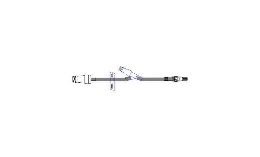 Icu Medical - B33258 - IV Extension Set 8 Inch Tubing