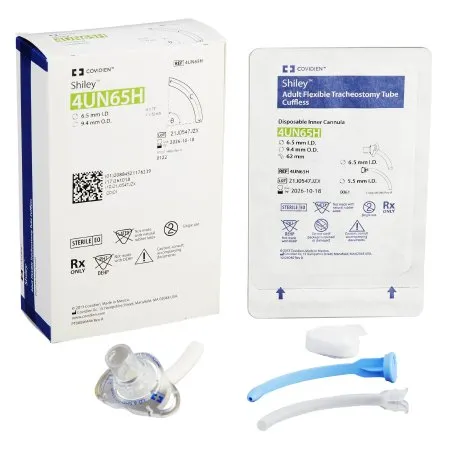 Medtronic - Shiley - 4UN65H - MITG  Uncuffed Tracheostomy Tube  Disposable IC Size 6.5 Adult