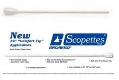 Birchwood Laboratories - Scopettes Jr. - 34-7027-12 -  Proctoscopic Swabstick  8 Inch Length NonSterile