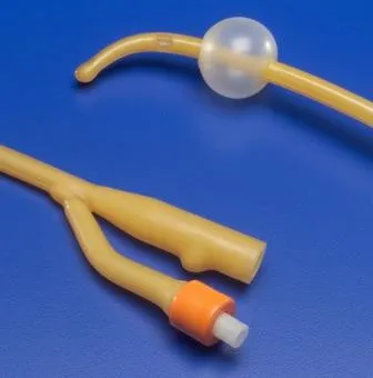 Cardinal - Ultramer - 1418C - Foley Catheter Ultramer 2-Way Coude Tip 30 cc Balloon 18 Fr. Hydrogel Coated Latex