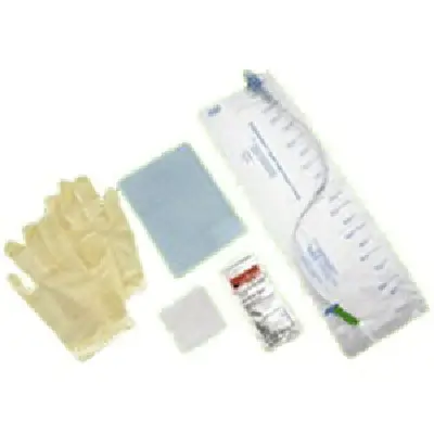 Teleflex - Rüsch Mmg - Sonk-142-3 - Closed-System Intermittent Catheter Kit Without Underpad 14 Fr, Straight, Pvc, Sterile, Single-Use, Latex-Free, Includes Bzk Antiseptic Towelette, Gauze And Gloves