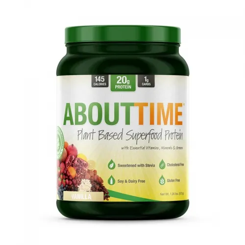 About Time Nutrition - From: 8-14577-02215-6 To: 8-14577-02216-3 - Vegan Superfoods Vanilla 20  Servings
