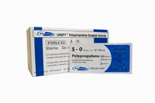 AD Surgical - From: M-P418R16 To: M-P518R16 - UNIFY Surgical Sutures Polypropylene 3/8 Cir, R/C 4/0