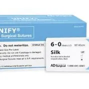 AD Surgical - From: M-S330R19 To: M-S430R19 - UNIFY Surgical Sutures Silk 3/8 Circle, Rev Cut 3/0