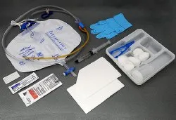 Amsino - AS89316 - Foley Catheter  Silicone Coated  16FR  5cc  2000mL Urine Bag  Sterile  10-cs