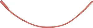 Amsino - From: AS44008 To: AS44022  AMSure  Red Rubber Urethral Catheter, 8FR, 100/bx