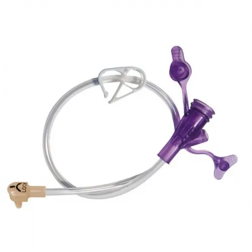Applied Medical Technology - Applied Medical Tech - From: 8-1222-ISOSAF To: 8-1255-ISOSAF -  12" Right Angle Purple Dual Enfit Y Port Feeding Set.