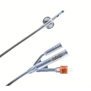 Bard Rochester - Lubri-Sil I.C. - 70516SI - Bard Home Health Div Lubri Sil I.C. 16 french, 5 cc, 3 way lubri sil infection control foley catheter with bacti guard silver alloy coating. Latex free.
