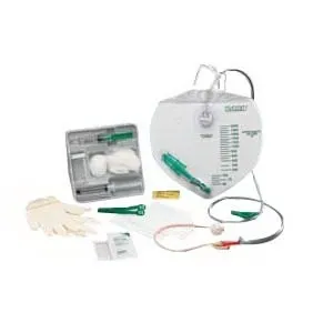 Bard Rochester - Bardex I.C. - 900014A - Bard Home Health Div  Bardex Infection Control Drainage Bag Foley Tray with 14 fr Silver Hydrogel Coated 2 Way Foley Catheter, Underpad, 2,000 mL Drainage Bag, Specimen Container, Single use, Sterile